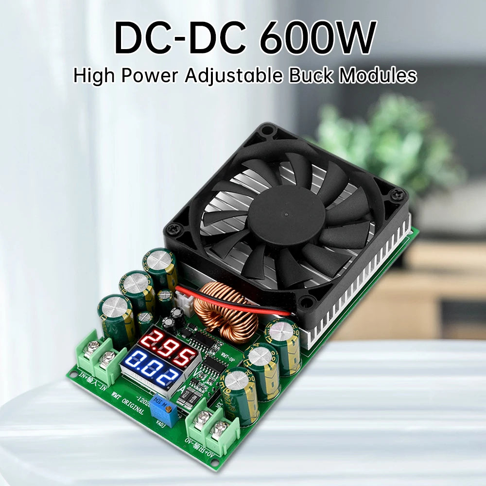 600W Adjustable DC-DC Step Down Buck Converter 120V → 84V