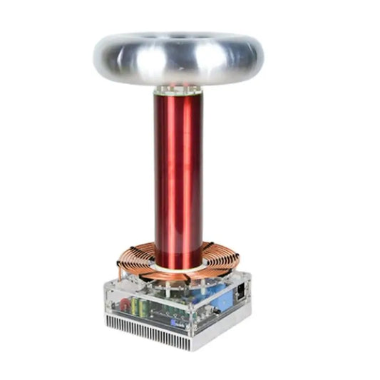 220 V SSTC Music Coil | Finished High-Frequency Resonant Generator | 200 kHz Audio-Modulated Arc