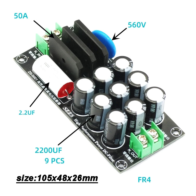 20A AC Power Filter DC Blocker Audio Isolation Surge Protector
