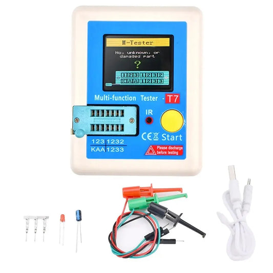 LCR-T7 Transistor & Component Tester | TFT Display Auto-Detection for MOSFET, Diode, BJT, and Capacitor
