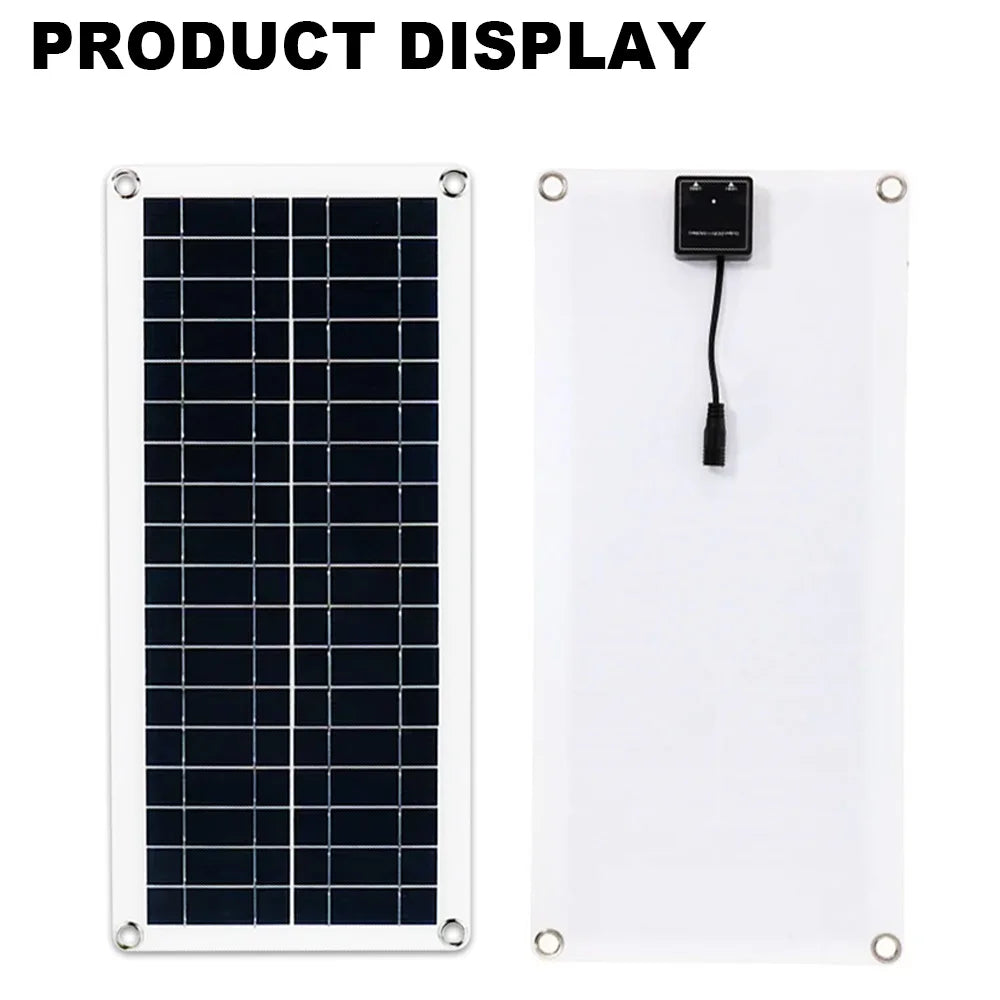SOECOPO Portable 18V Solar Panel Kit with 12V/24V Charge Controller – 30A to 100A