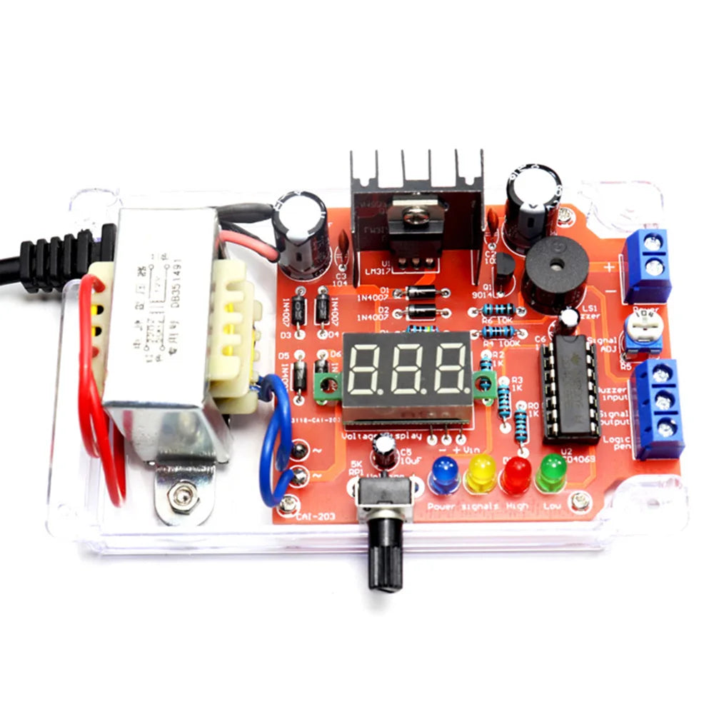 LM317 Adjustable Voltage Regulator Kit | DIY DC Power Supply Board