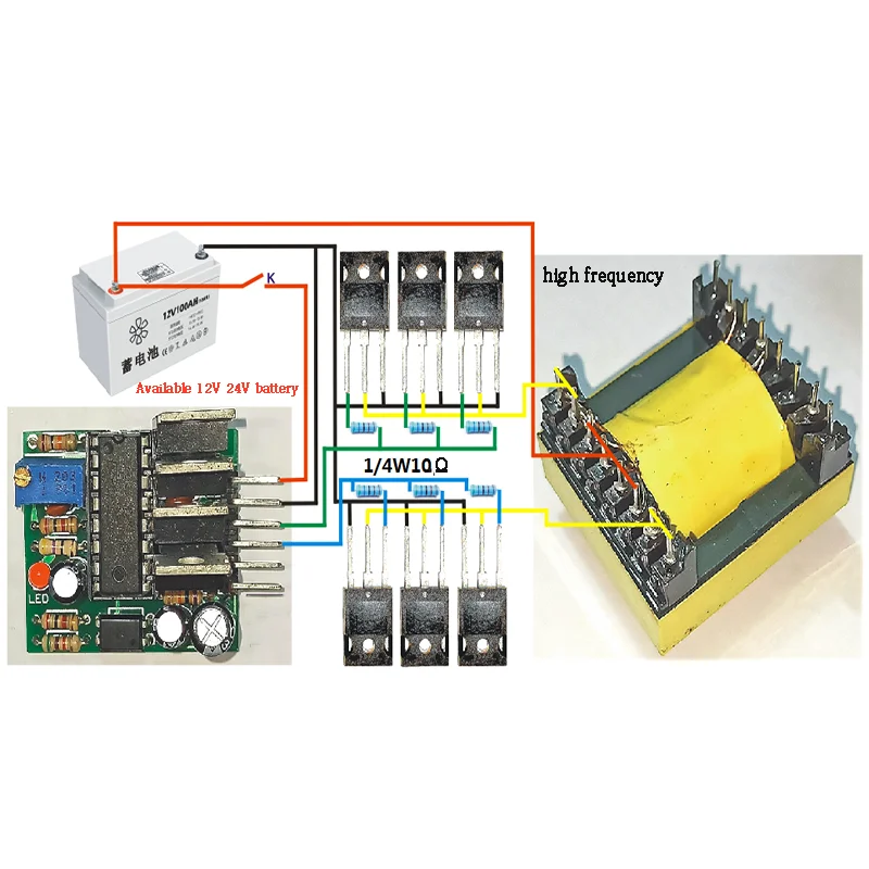 SG3525 Inverter Driver Board | Adjustable PWM High-Frequency Control Module