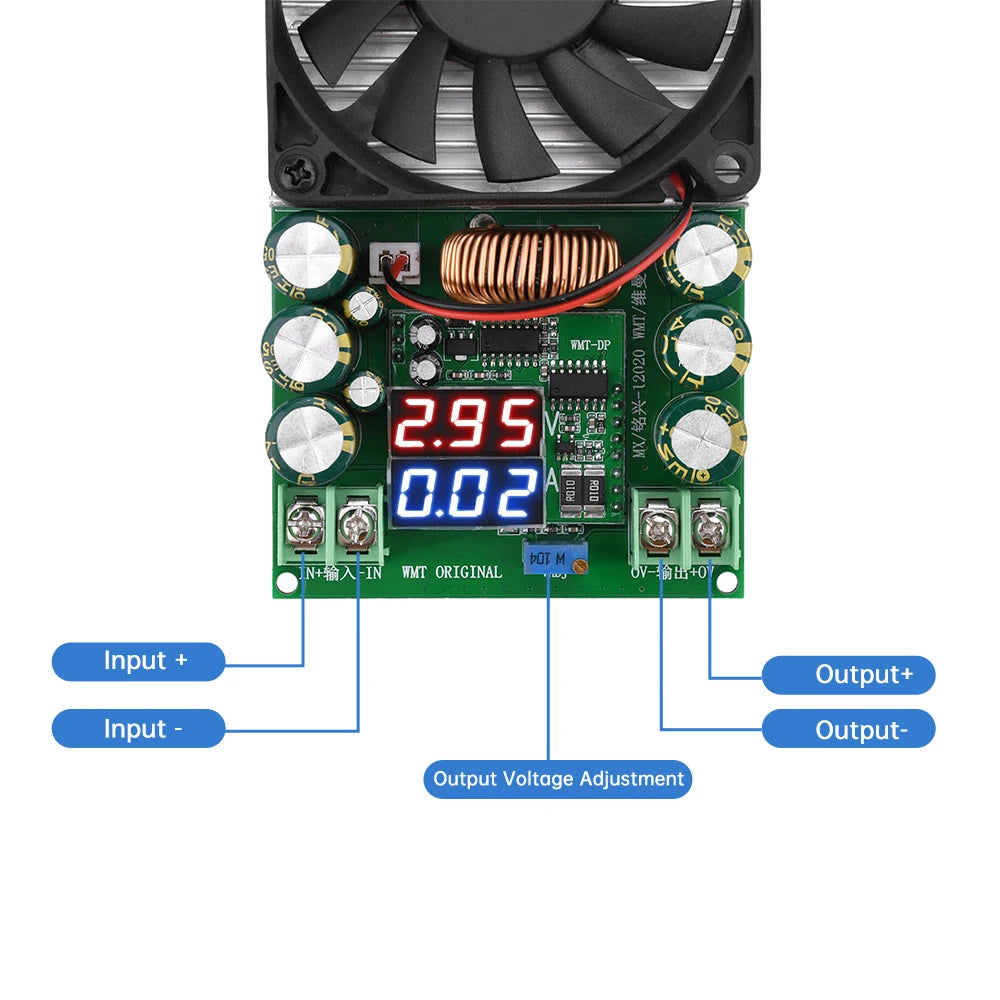 600W Adjustable DC-DC Step Down Buck Converter 120V → 84V