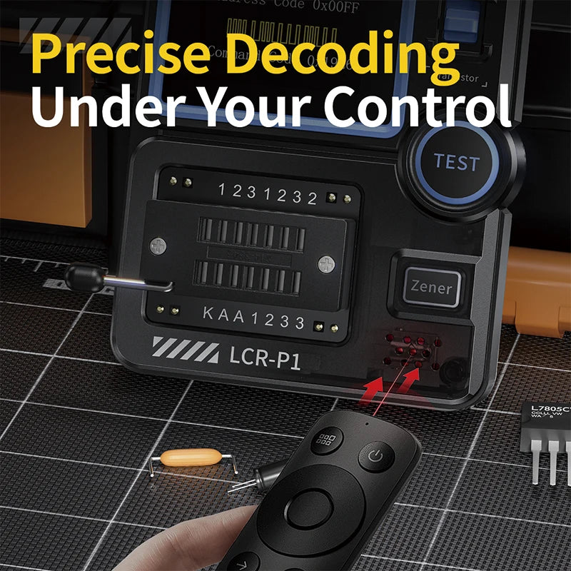 FNIRSI LCR-P1 Transistor Tester Multimeter Diode Triode Capacitance Resistance Meter ESR