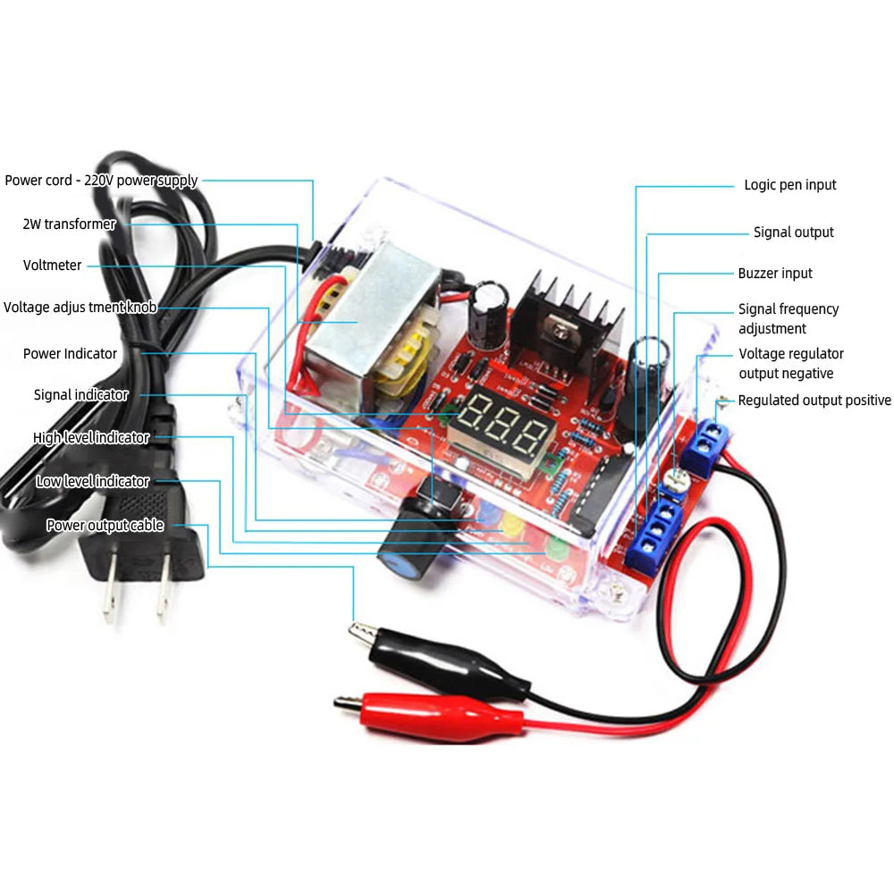LM317 Adjustable Voltage Regulator Kit | DIY DC Power Supply Board