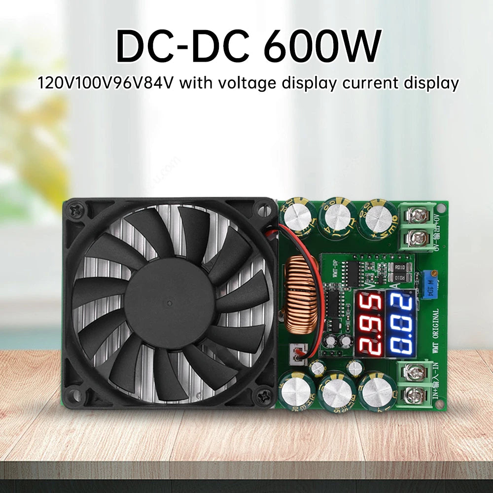 600W Adjustable DC-DC Step Down Buck Converter 120V → 84V