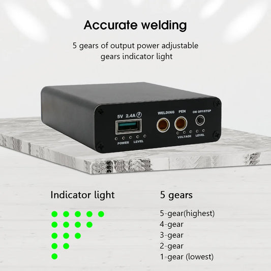 DIY Mini Spot Welder 5-Gear Adjustable Portable Welding Machine for 18650 Battery Packs