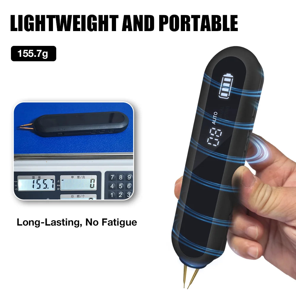 Professional 2-in-1 Battery Spot Welder with Automatic & Manual Modes, 9-Level LED Display